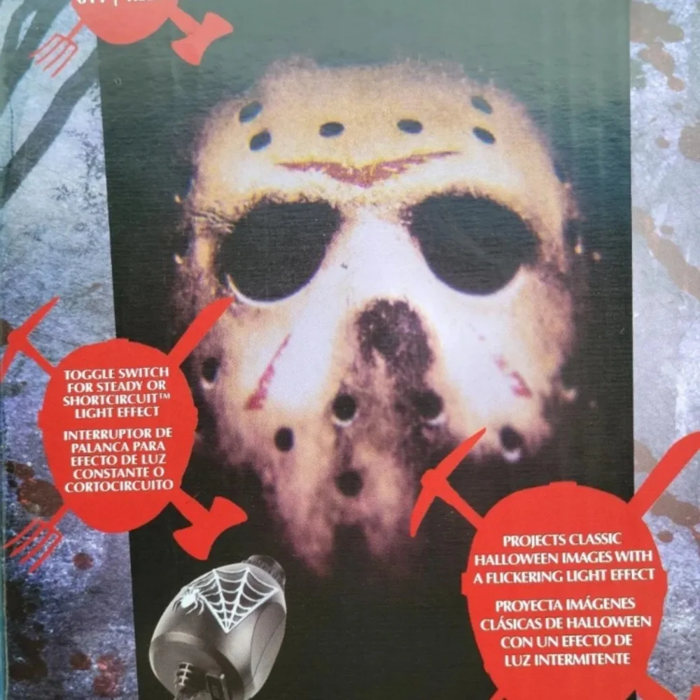 Friday the 13th Jason Voorhees Short Circuit LED Projector Silhouette Halloween